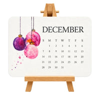 ⭐Calendar + Wooden Stand
