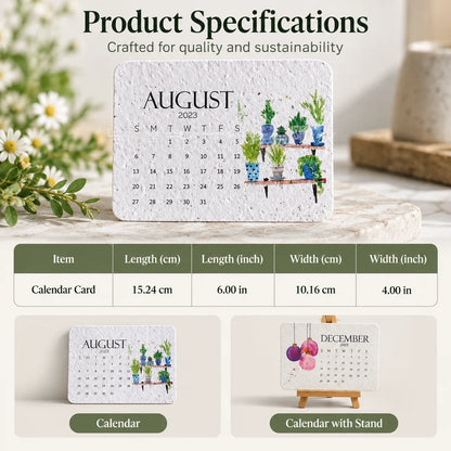 ✨Early Holiday Sale 50% OFF🌱Eco-Friendly Plantable “Timeless” Seed Calendar 2027