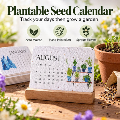 ✨Early Holiday Sale 50% OFF🌱Eco-Friendly Plantable “Timeless” Seed Calendar 2027
