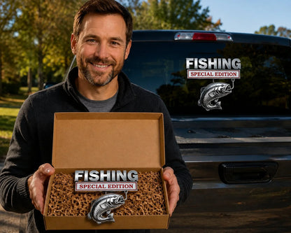 🔥LAST DAY 49% OFF- 🎣 Fishing Special Edition Premium 3D Metal Vehicle Emblem Badge