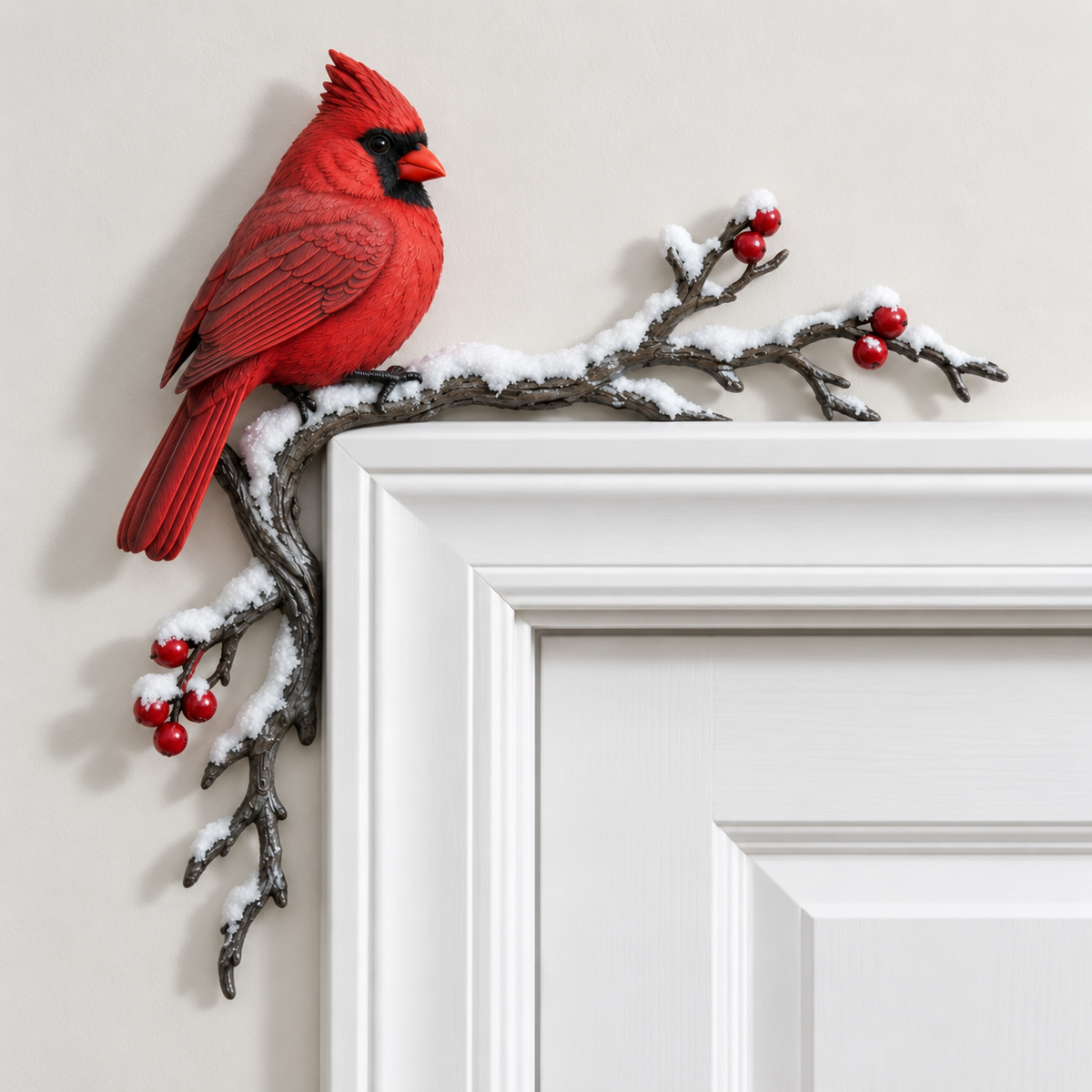 ✨Cardinal Winter Door Topper
