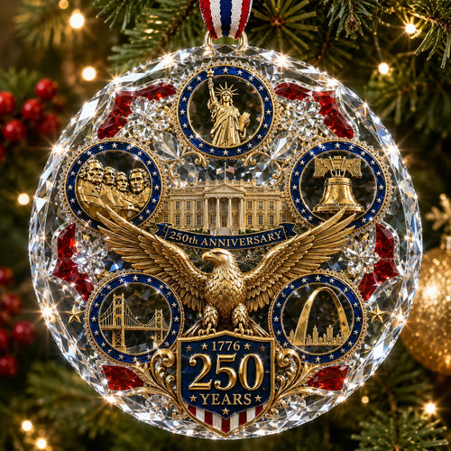 🎄✨America 250th Anniversary Christmas Ornament
