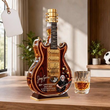 Jerry Garcia 85th Anniversary Tiger Guitar Glass Decanter