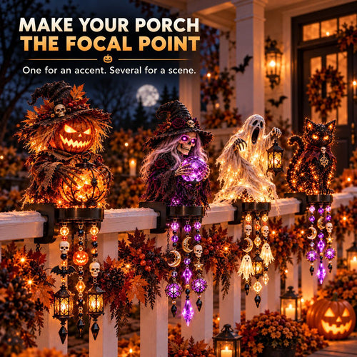 🎃 Halloween Character Glow Cascade Railing Lights