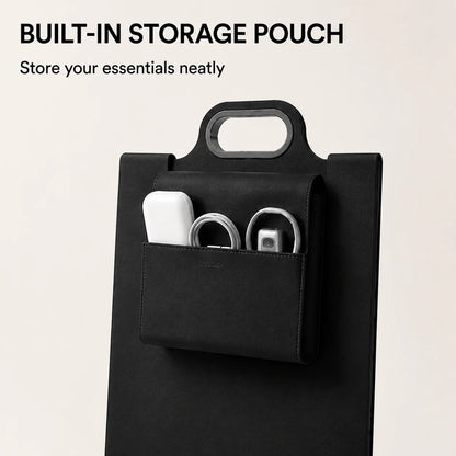 The All-In-One Mobile Workstation Sleeve | Built-In 15W Multi-Device Wireless Charger, Ergonomic Laptop Stand & Mousepad (Fits up to 16")