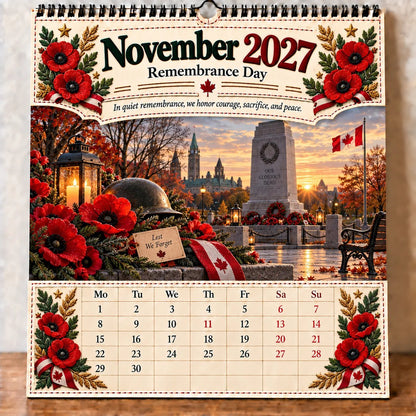 🇨🇦🍁 2027 Canada 160th Anniversary Commemorative Wall Calendar 🍁🇨🇦
