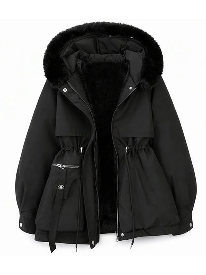 Women's Winter Faux Fur Padded Parka