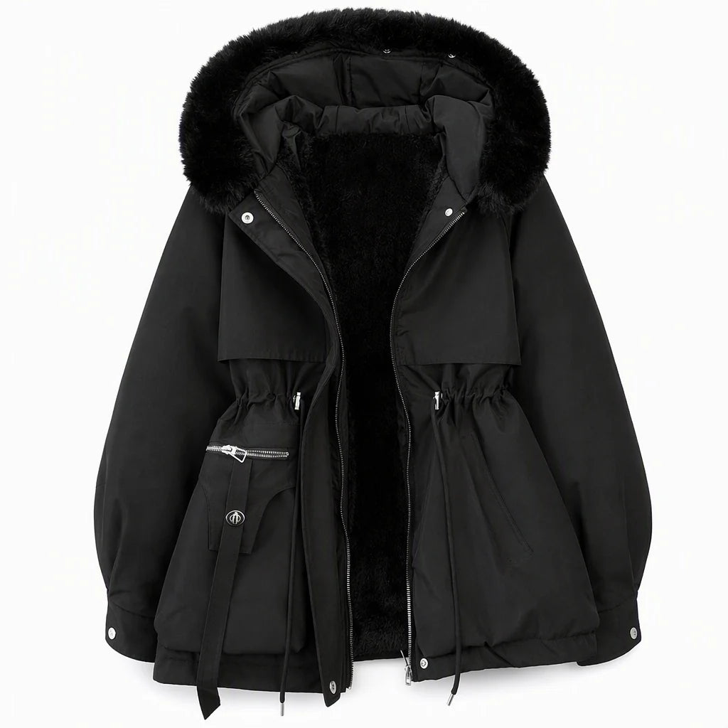 Women's Winter Faux Fur Padded Parka
