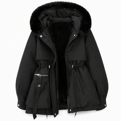 Women's Winter Faux Fur Padded Parka