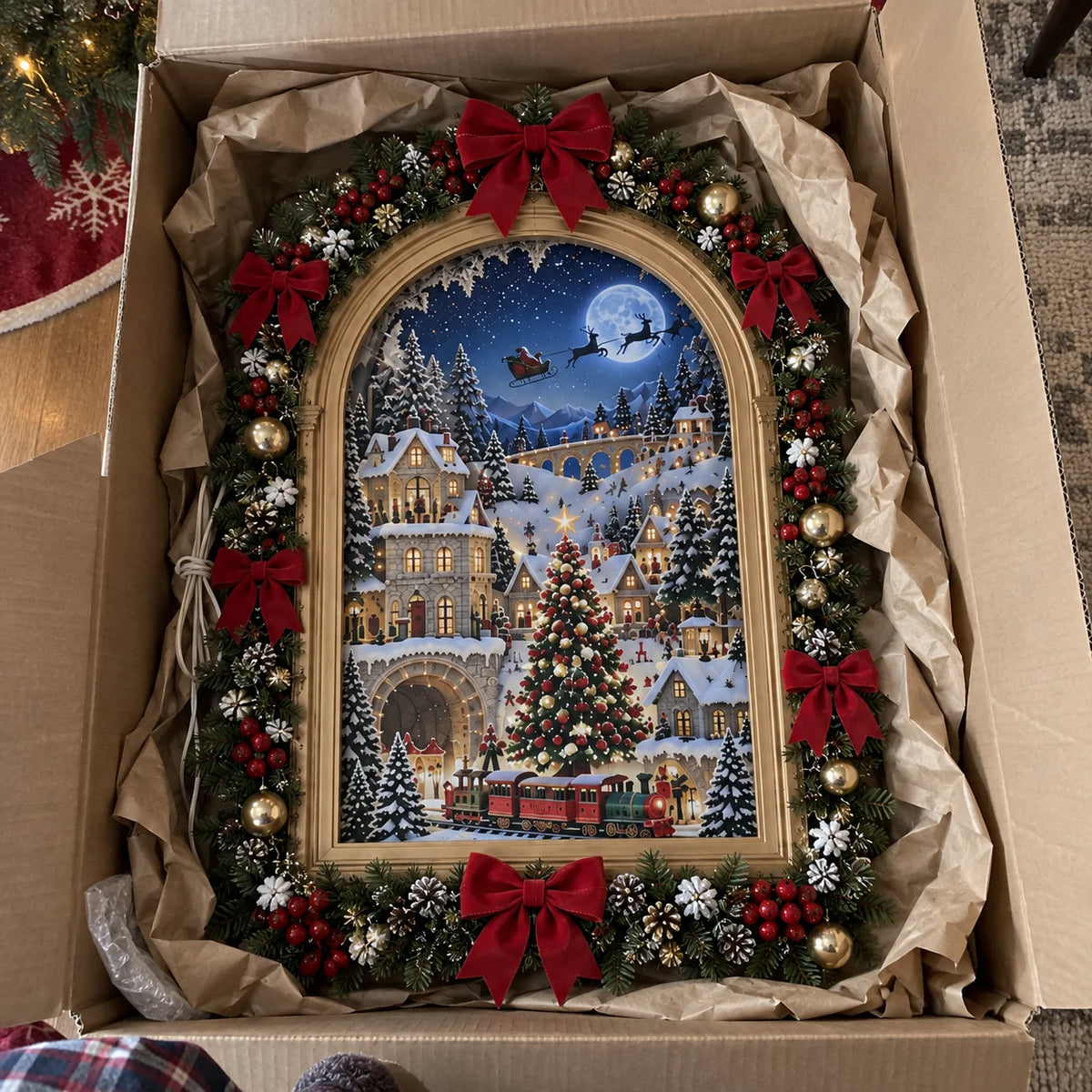 🏠✨ Animated Christmas Village — A Magical Holiday Display