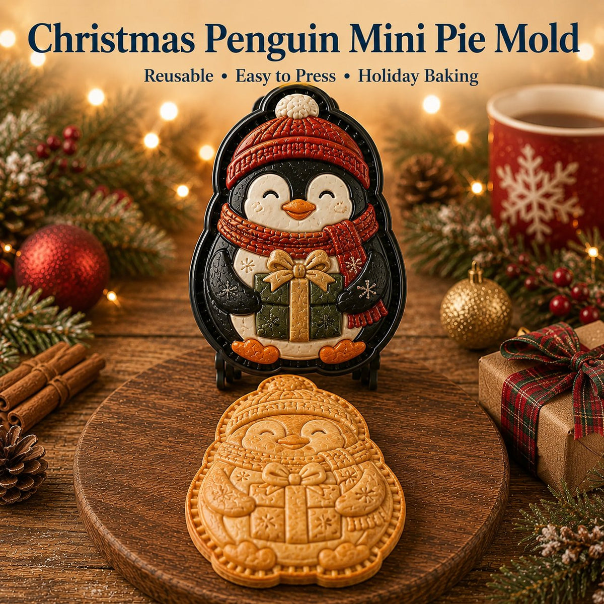 🔥🔥Only $16.99 Last Day Promotion!✨ 🎄16-Design Christmas Mini Pie Mold Collection 🥧