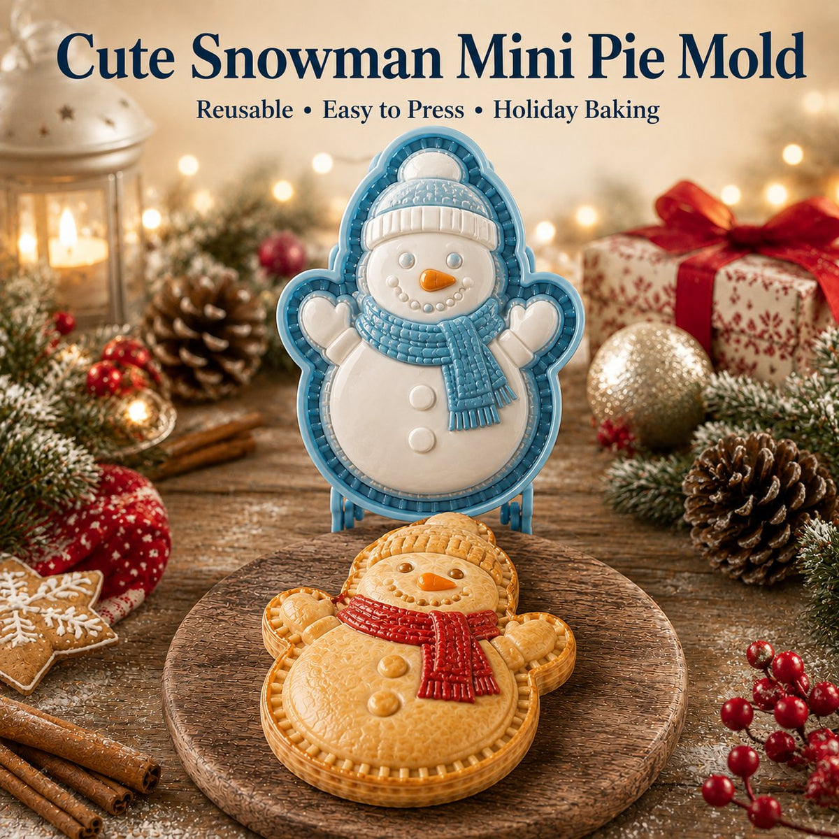 🔥🔥Only $16.99 Last Day Promotion!✨ 🎄16-Design Christmas Mini Pie Mold Collection 🥧