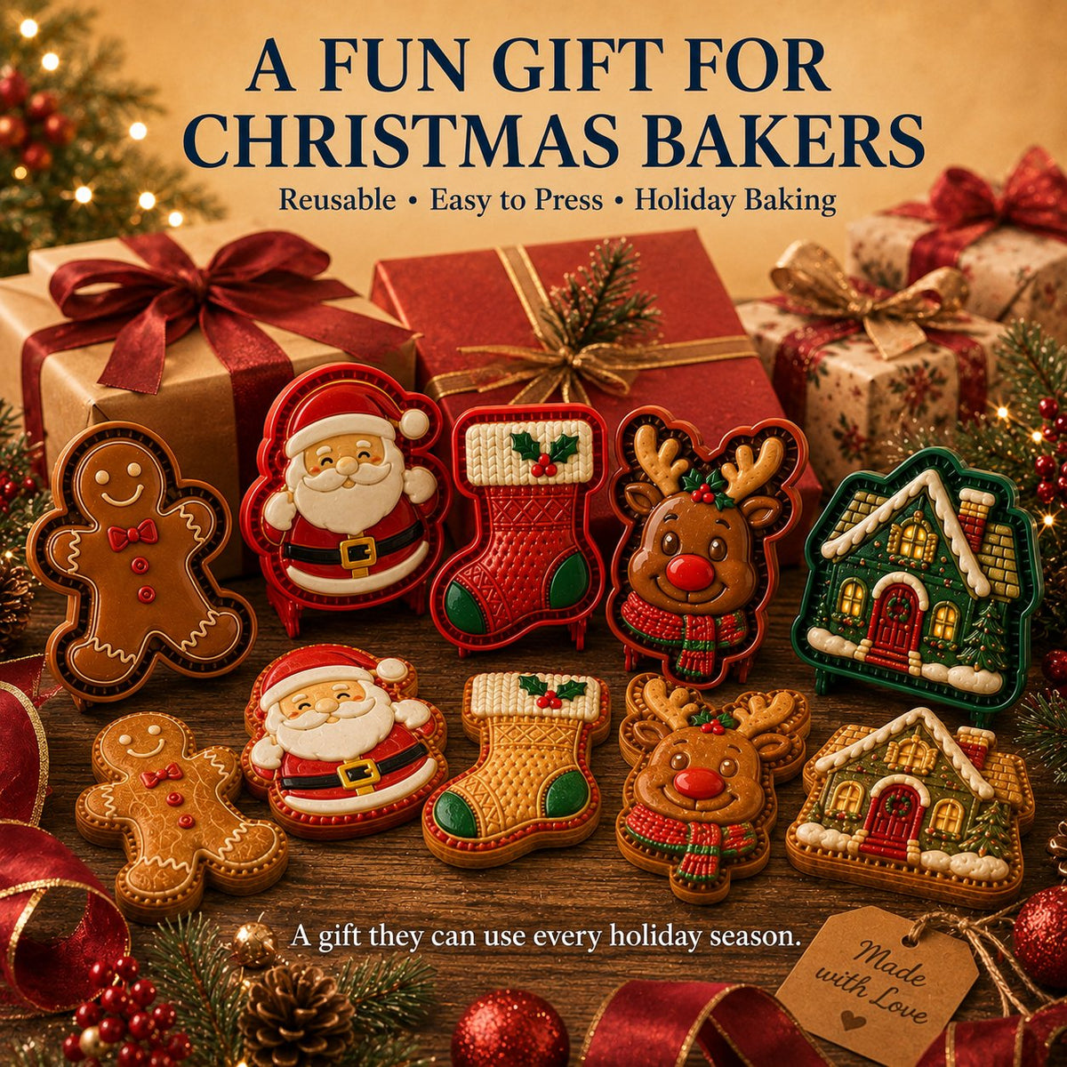 🔥🔥Only $16.99 Last Day Promotion!✨ 🎄16-Design Christmas Mini Pie Mold Collection 🥧