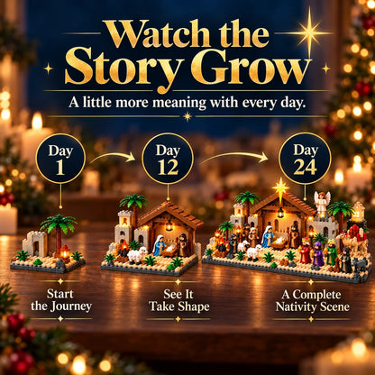 ✝️🎄 24-Day Nativity Advent Calendar – Build Your Own Magical Christmas Village! 🏠✨