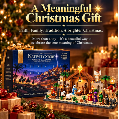 ✝️🎄 24-Day Nativity Advent Calendar – Build Your Own Magical Christmas Village! 🏠✨