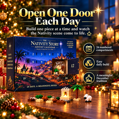 ✝️🎄 24-Day Nativity Advent Calendar – Build Your Own Magical Christmas Village! 🏠✨