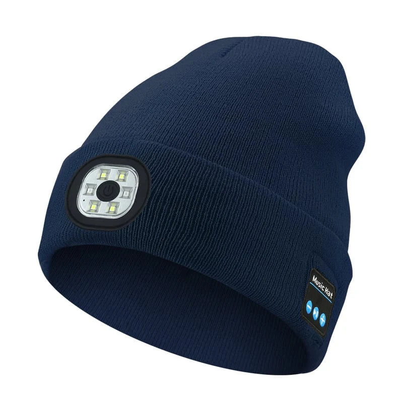 🔥Christmas Sale🎁🎄LED Bluetooth Beanie