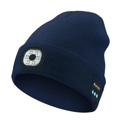 🔥Christmas Sale🎁🎄LED Bluetooth Beanie