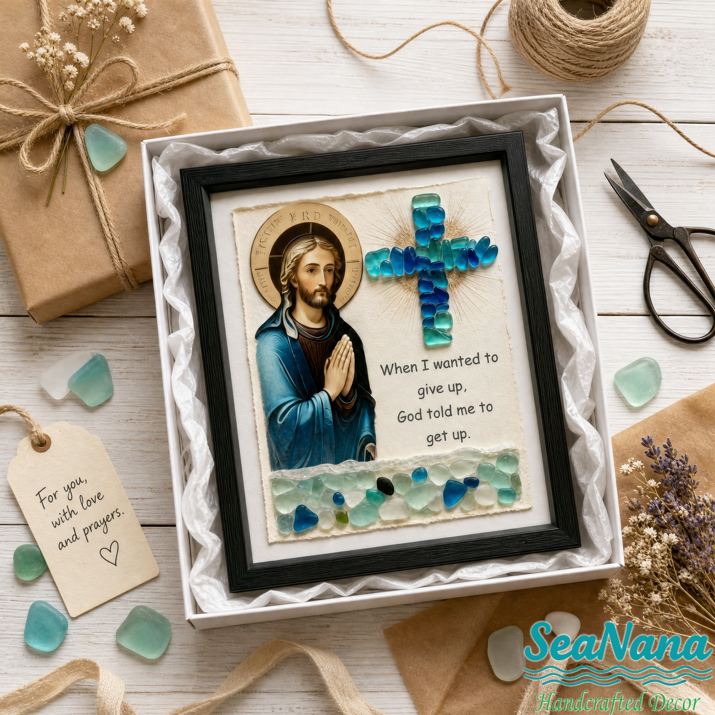 Coastal Faith: Strength & Serenity, Artfully Framed