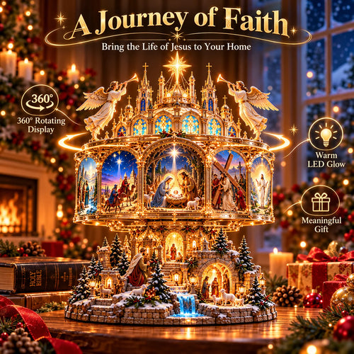 ✝️ Journey of Faith Lighted Bible Story Display – 6 Sacred Scenes ✨
