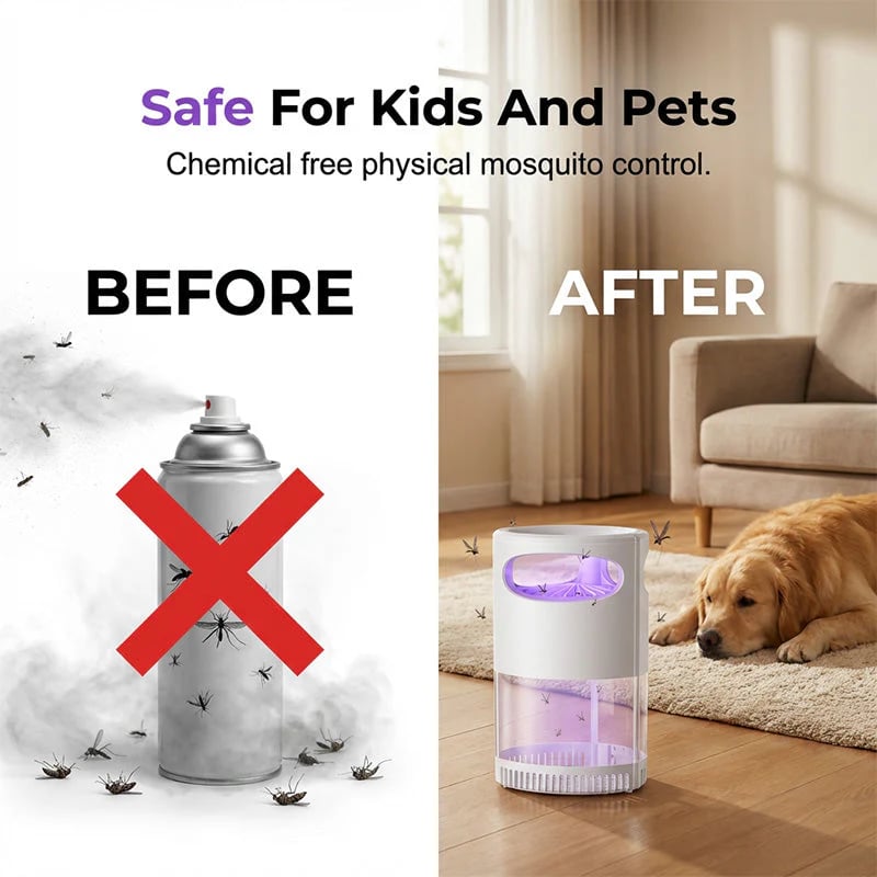 🦟  UV Mosquito Killer Lamp – quiet, USB, chemical-free. 50K+ sold! 🔇🌙