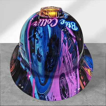 🎁Father’s Day 49% OFF - 👷🔥 Blue Collar Daddy Hydro-Dipped Hard Hat | Industrial Rigid Impact-Resistant Safety Helmet with Full-Wrap Gloss Artwork