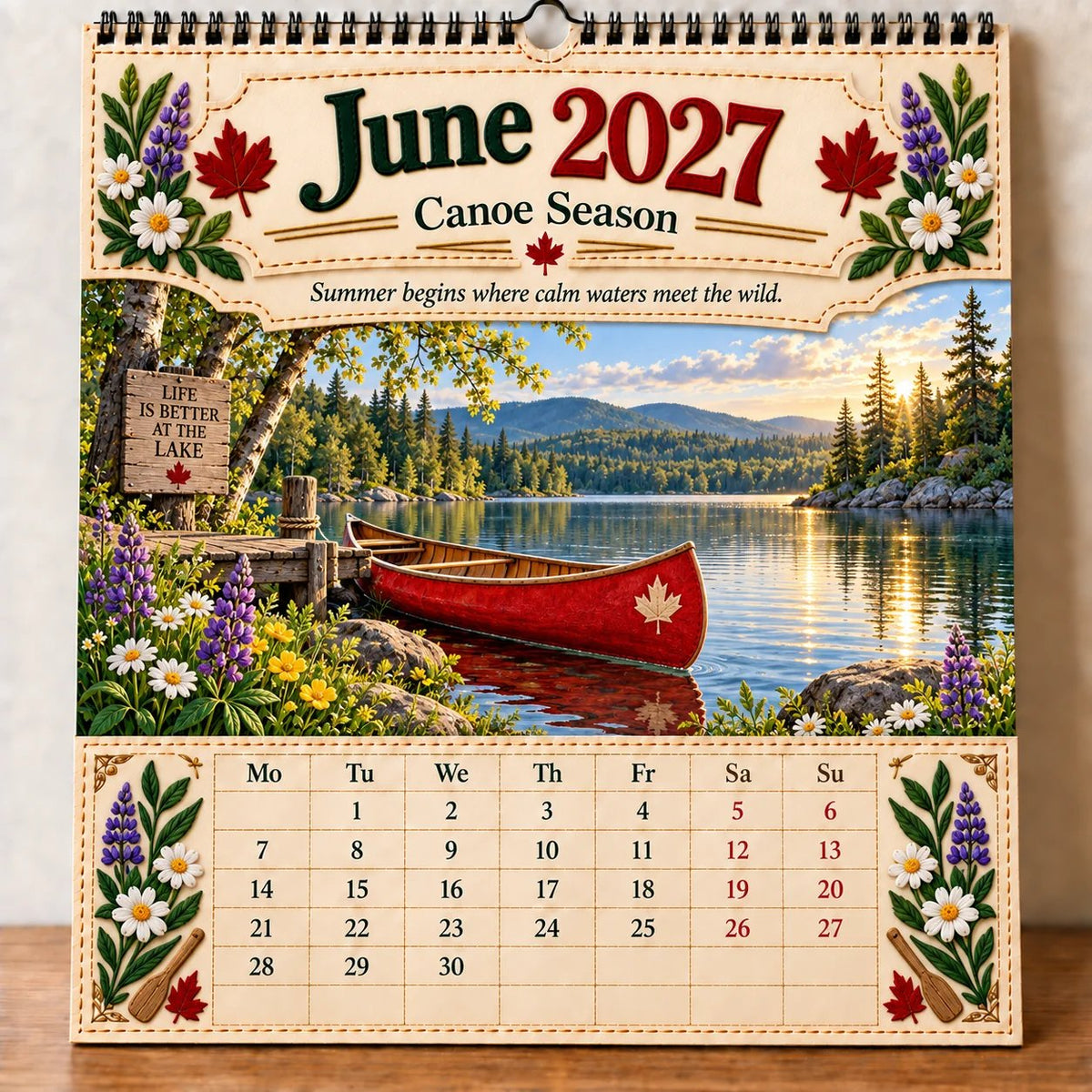 🇨🇦🍁 2027 Canada 160th Anniversary Commemorative Wall Calendar 🍁🇨🇦