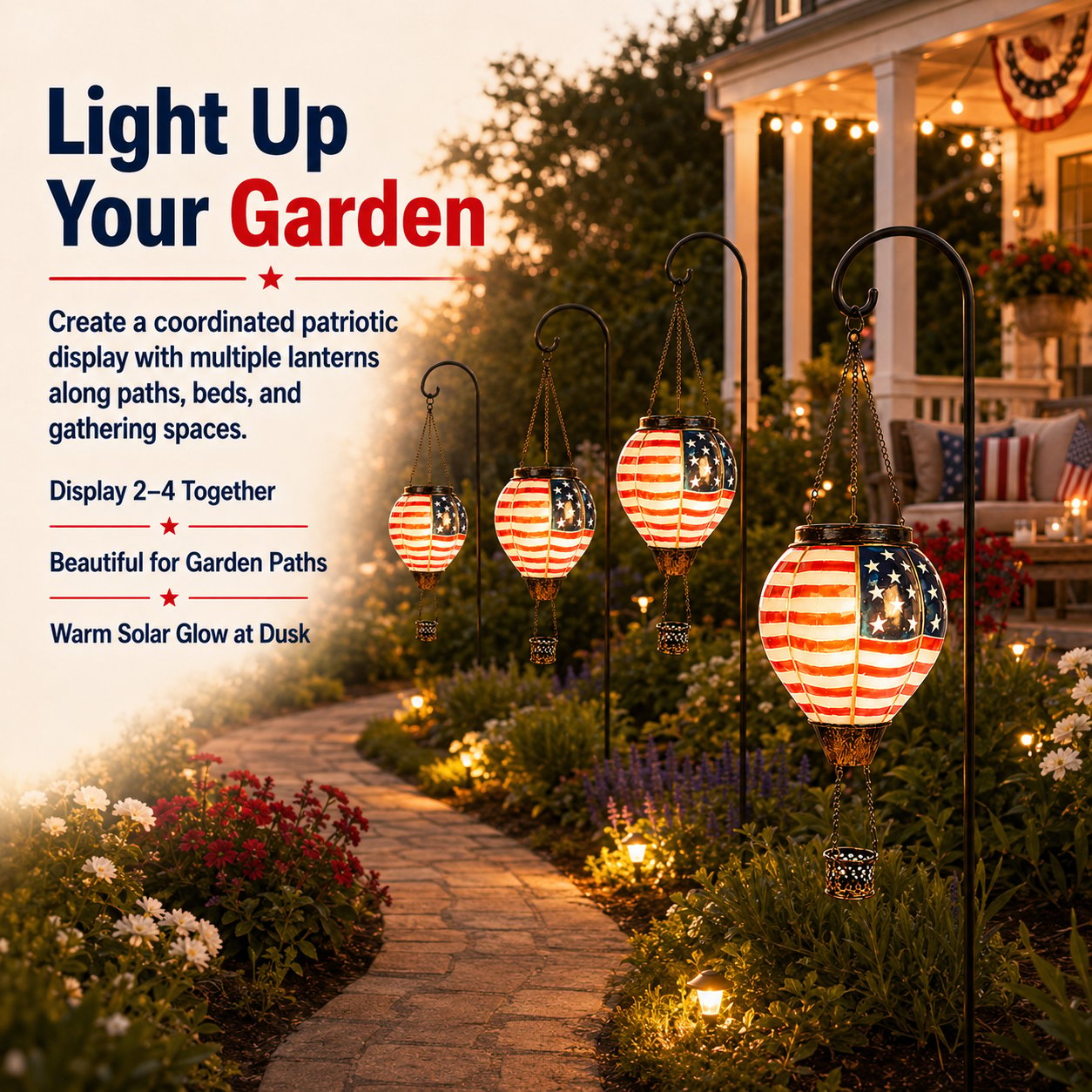 🔥LAST DAY 50% OFF -Buy 2, Get Free Shipping — 250th Anniversary Edition Solar Hot Air Balloon Lanterns