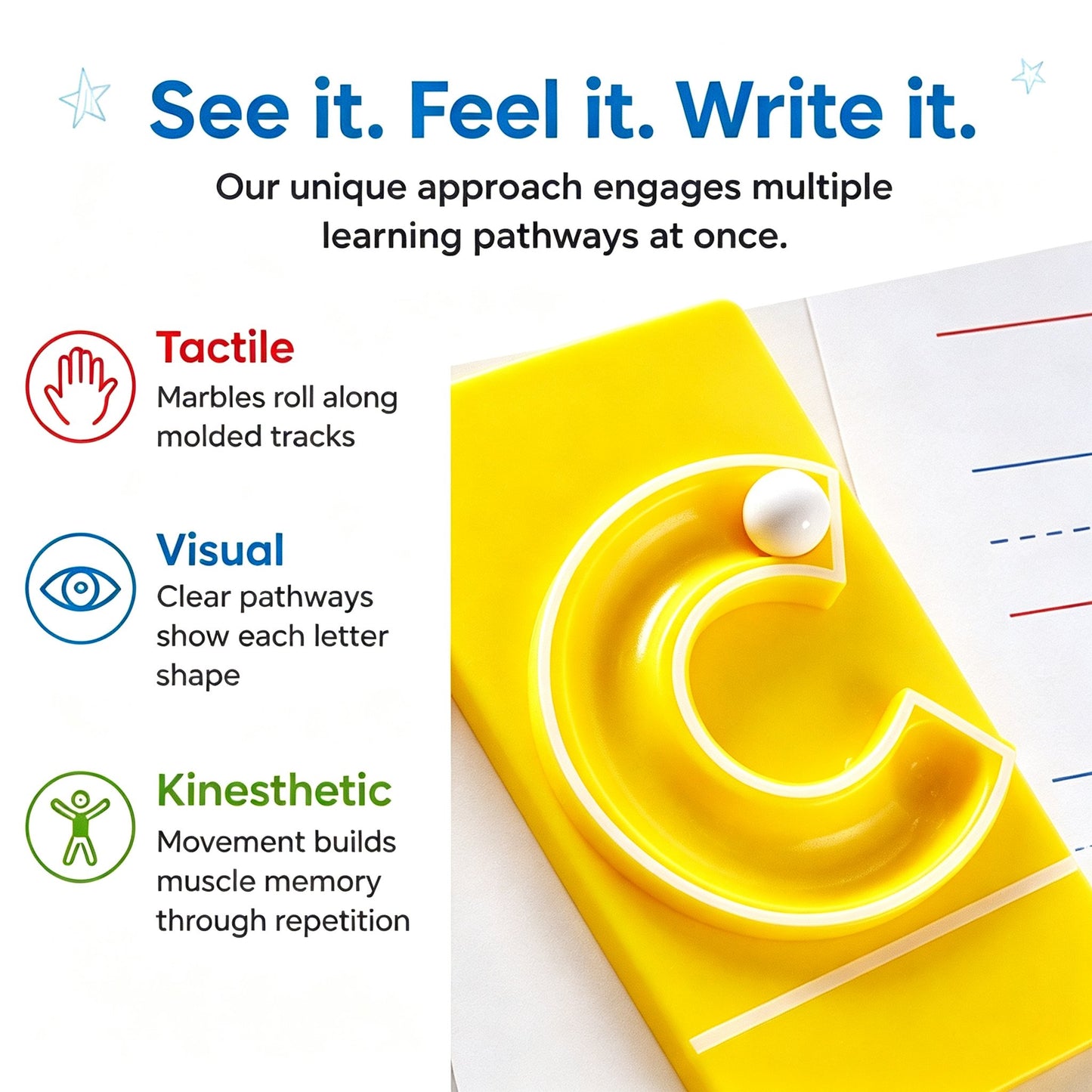 ✨🔤Marble Tracers - Lowercase Letters🌀Roll Into Letter-Writing Fun!🎁Activity Guide Include FREE Letter Formation Poem