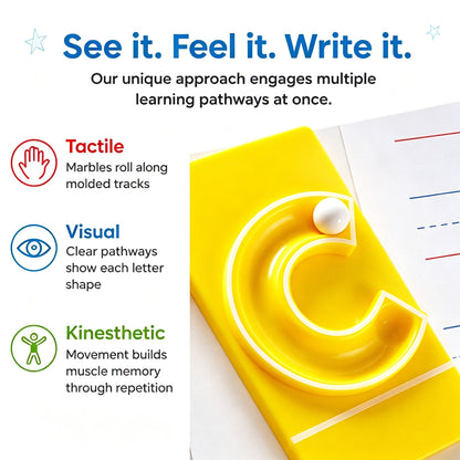 ✨🔤Marble Tracers - Lowercase Letters🌀Roll Into Letter-Writing Fun!🎁Activity Guide Include FREE Letter Formation Poem
