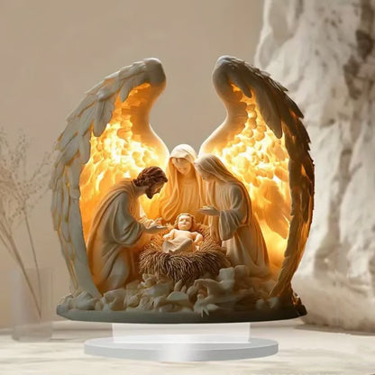 💖LAST DAY SALE 50% OFF-🪽Gorgeous Angel Wings Cross Decoration✝️
