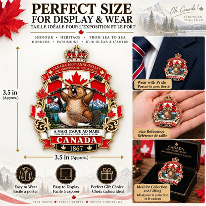 🍁 Canada 160th Anniversary “A Mari Usque Ad Mare” Tribute Badge