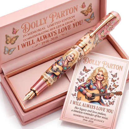 IN LOVING MEMORY OF THE QUEEN OF COUNTRY (1946-2026) FOUNTAIN PEN