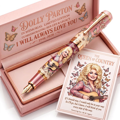 IN LOVING MEMORY OF THE QUEEN OF COUNTRY (1946-2026) FOUNTAIN PEN