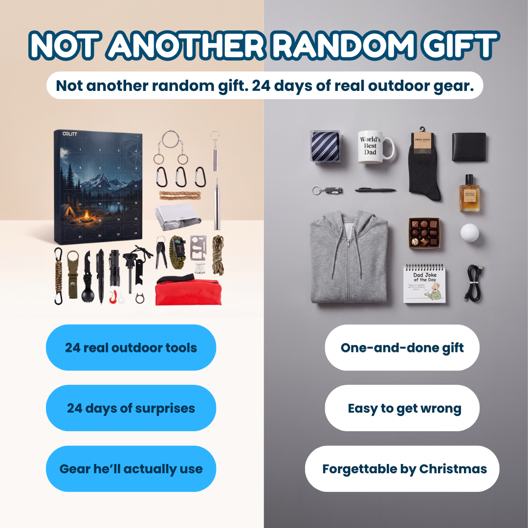 The Outdoorsman Advent Calendar — 24 Real Outdoor Tools, One Behind Every Door