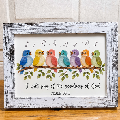 🎁Last Day 50% OFF - Christian Sea Glass Bird Art