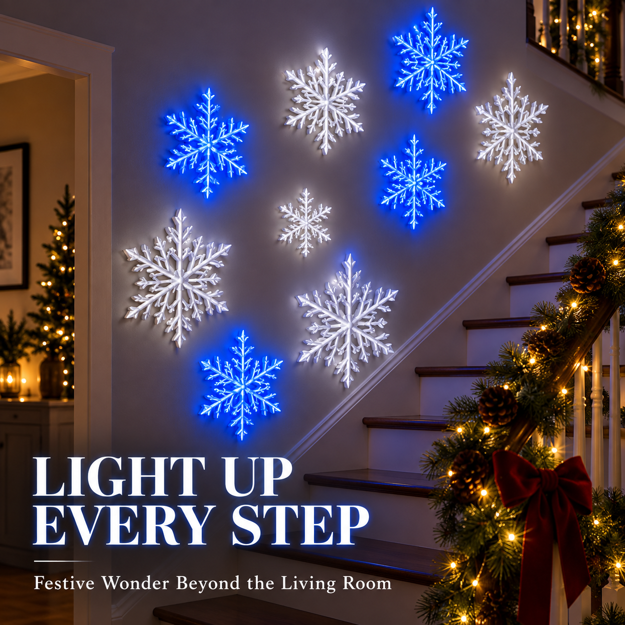 ❄️LED Snowflake Wall Lights — 3D Christmas Wall Decor