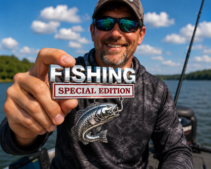 🔥LAST DAY 49% OFF- 🎣 Fishing Special Edition Premium 3D Metal Vehicle Emblem Badge
