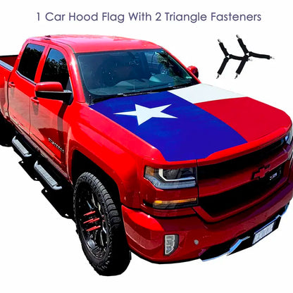 American Flag Car Hood Cover - America 250th Anniversary PatrioticVehicle Decoration for Independence Day & Memorial Day