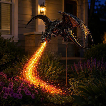 🔥Last Day 50% OFF -Solar Dragon Fire Garden Light