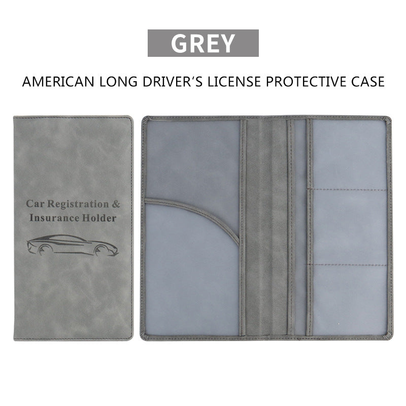 🚗 Car Registration & Insurance Document Holder | Premium PU Leather Organizer