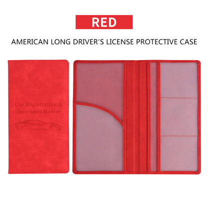 🚗 Car Registration & Insurance Document Holder | Premium PU Leather Organizer