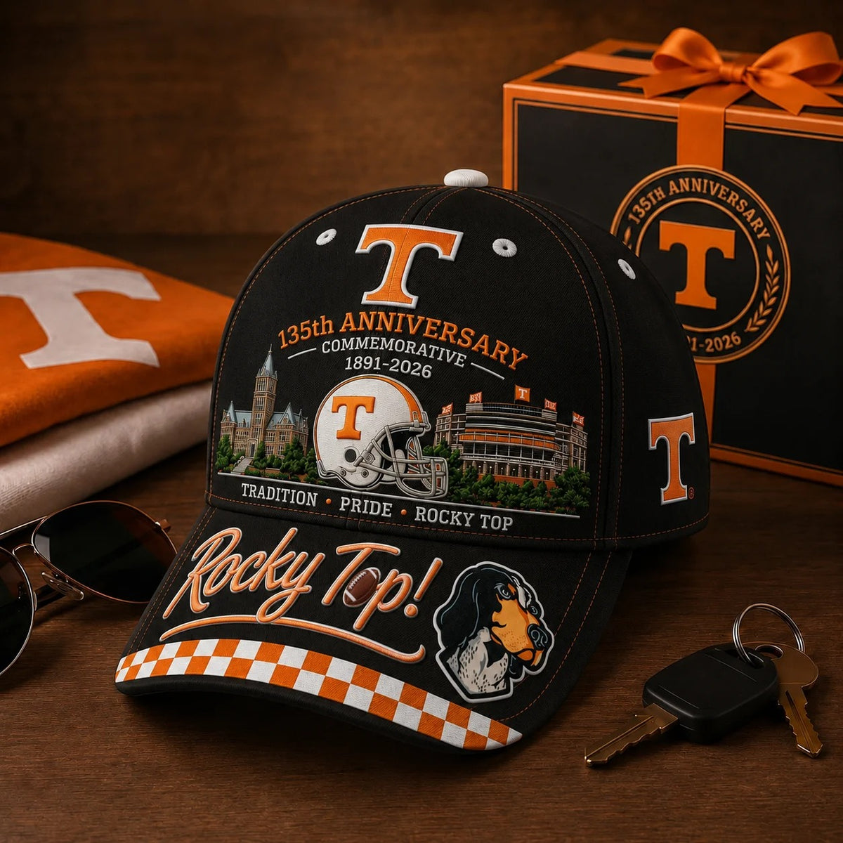 🇺🇸 Last Day Promo: 49% OFF🐶Rocky T🏈p 135th Anniversary Commemorative Cap