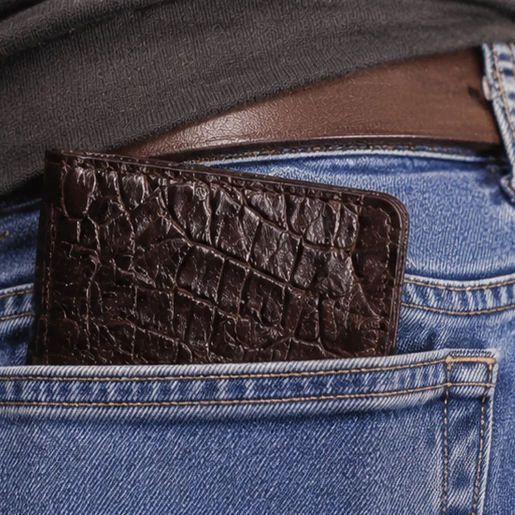 100% Handmade Genuine Alligator mississippiensis Wallet (Handmade by James Marshall®)