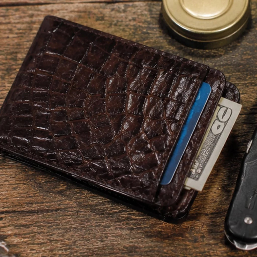 100% Handmade Genuine Alligator mississippiensis Wallet (Handmade by James Marshall®)