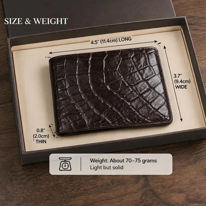 100% Handmade Genuine Alligator mississippiensis Wallet (Handmade by James Marshall®)