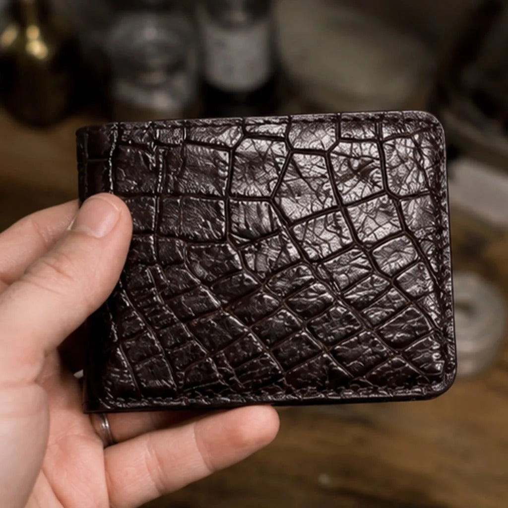 100% Handmade Genuine Alligator mississippiensis Wallet (Handmade by James Marshall®)