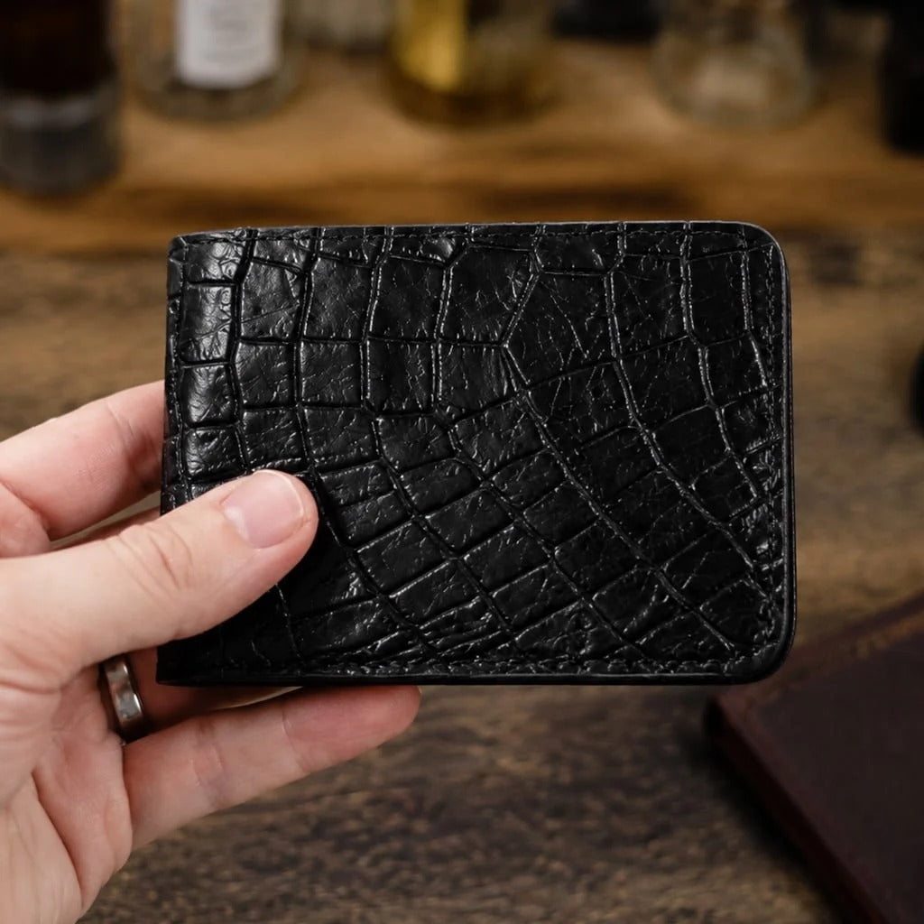 100% Handmade Genuine Alligator mississippiensis Wallet (Handmade by James Marshall®)