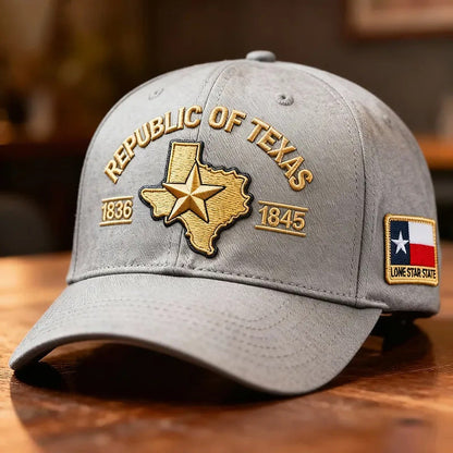 Republic of Texas Embroidered Hat - Lone Star Heritage Cap