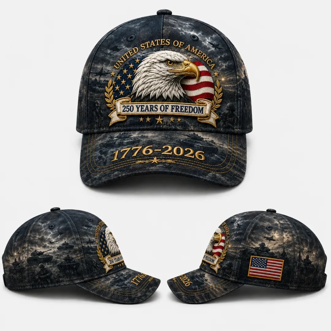 ✨2026 Architecturm®250 Years of Freedom Eagle Cap | Embroidered Patriotic Vintage Baseball Hat – 1776–2026 American Tribute Edition
